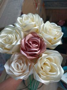 Handmade Satin Rose Bouquet