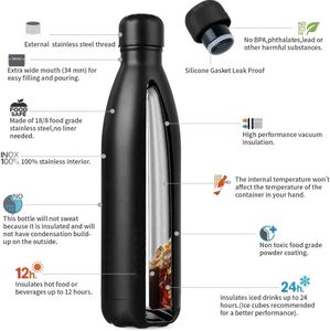New Oakery Vaccum Bottle Thermosteel 500ml