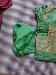 Selling Silk Salwar Kameez Chunni Set 9 In ₹1000