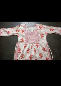 Chic Floral Print Kurta