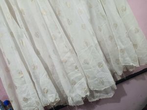 Elegant White Ethnic Skirt