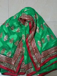 green saree