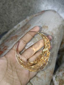 Ornate Gold Tone Cuff Bracelet