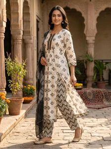 Designer Nyra Cut 3 piece Kurta Set