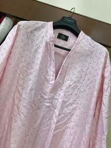 Chic Eyelet Cotton Kurta