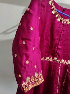 Elegant Embroidered Anarkali Gown