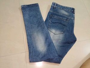 Distressed Blue Skinny Jeans