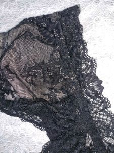 Black Lace Bra