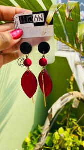 wooden earrings