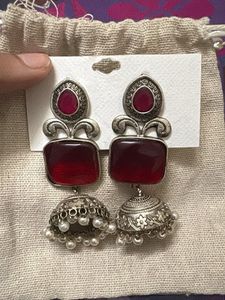 Antique Oxidized Jhumka Earrings
