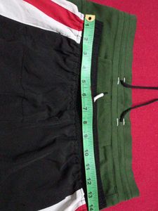 Men's Track Pants black and green waist 30 inches