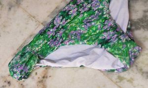 Green Floral Bikini Bottom