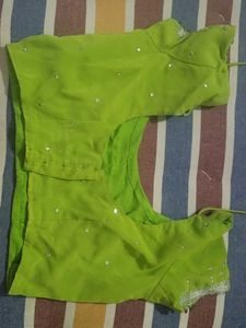 Designer Lime Green Blouse