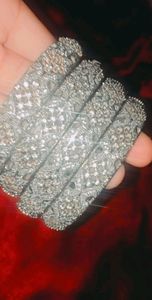 Set of 4 Silver Bangles