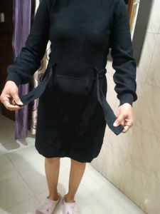 Elegant black Knit Dress