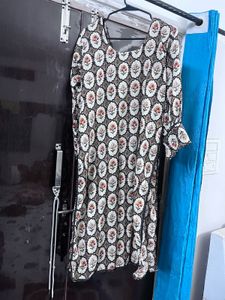 floral print kurta with salwar