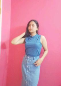 Teal Ribbed Mock Neck Sleeveless Top