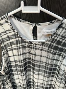 Plaid Sleeveless Mini Dress