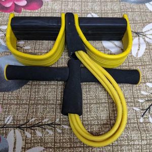 Yellow Resistance Band Fitness Equipment workout