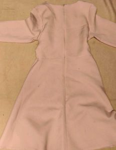 Light Pink A-Line Midi Dress