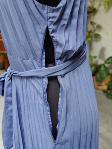Tokyo Talkies Women Blue Solid Maxi Dresses