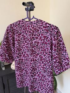 Purple Animal Print Top
