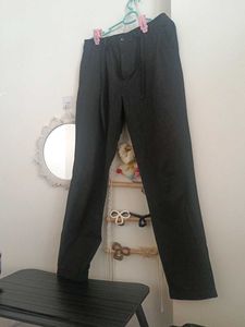 Unisex Dark Grey Casual Trousers