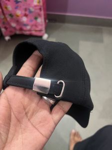 Lacoste Black Cap with Crocodile Logo