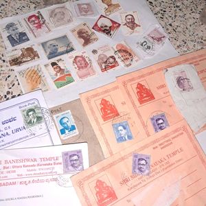 24 Vintage Indian PERSONALITIES  Stamps Collection