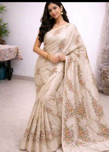 Elegant Floral Print Saree