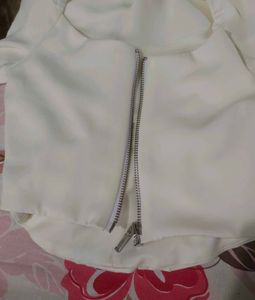 Elegant Off-White Corset Top