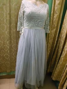 Elegant Lace &amp; Tulle Party Dress free