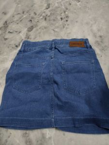 Forever 21 Blue Denim Mini Skirt