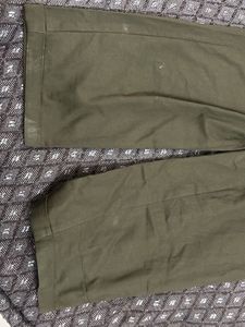 Stylish Olive Green Wide-Leg Trousers