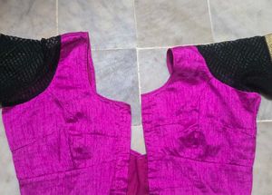 Vibrant Magenta Silk Blouse