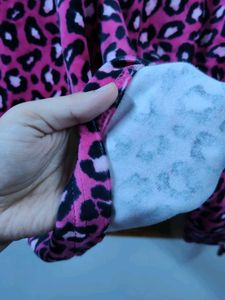 42 Bust - Leopard Print Winter Dress
