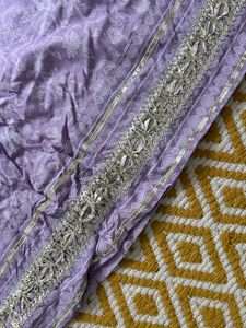 Lavender Anarkali Kurta Set