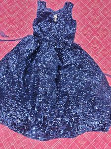 Pretty Blue Sequin Gown -20% discount now