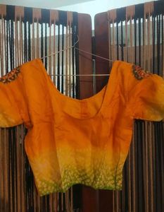 Orange Embroidered lehenga