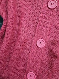 Cardigan Combo Beige N Pink