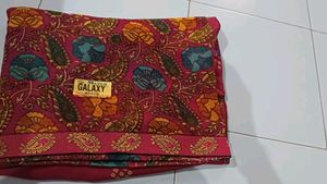 Printed Soft Saree With Unstitched Blouse