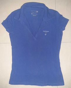 💙 Calvin Klein Jeans Royal Blue Polo — Women's