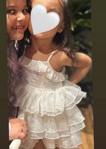 Adorable White Party Dress for Girls