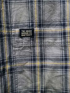 Men's Blue Plaid Casual Shirt
