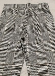 High-Waisted Plaid Skinny Pants