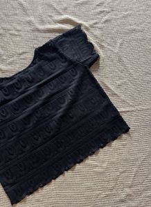 Elegant Black Textured Top
