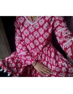 Pink Printed Kurta