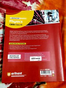Arihant Physics Practical Lab Manual Class XII