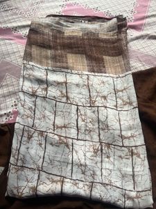silk saree brown