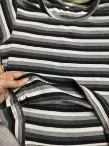 Striped Cropped T-Shirt
